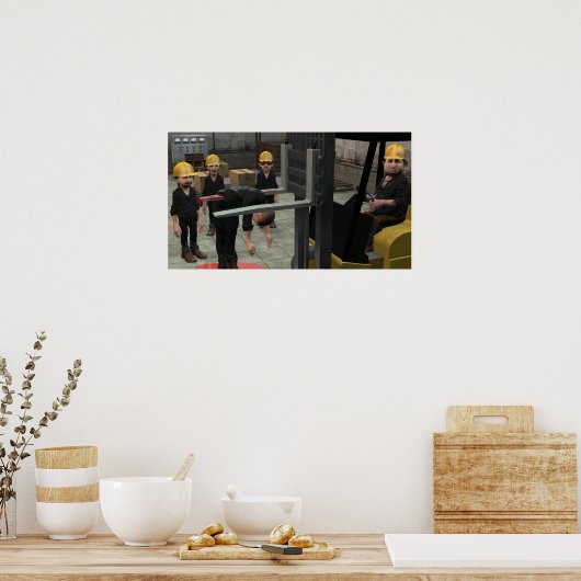 Schending van de veiligheid - Klein Poster (Keuken)