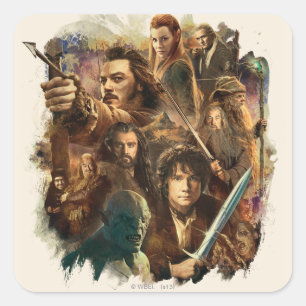 SCHENDING VAN SMAUG™-tekens Vierkante Sticker