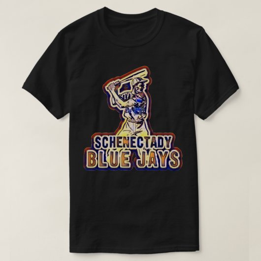 Schenectady Blue Jays Baseball Club T-shirt (Design voorkant)
