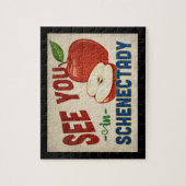 Schenectady New York Apple - Vintage Travel Legpuzzel (Verticaal)