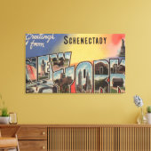 Schenectady, New York - de Grote Schrijfscènes Canvas Afdruk (Insitu (Woonkamer))