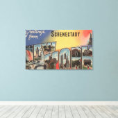 Schenectady, New York - de Grote Schrijfscènes Canvas Afdruk (Insitu (Houten vloer))