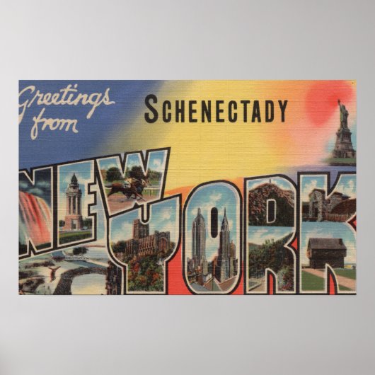 Schenectady, New York - de Grote Schrijfscènes Poster (Voorkant)