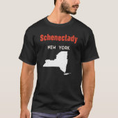 Schenectady New York USA State America Travel New  T-shirt (Voorkant)