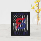 Schenectady Patriots Logo Nation Hs Kaart (Gele Bloem)