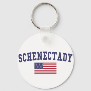 Schenectady US Flag Sleutelhanger