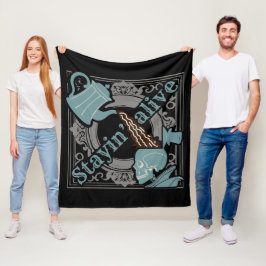 Schenk de koffie in! fleece deken