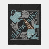 Schenk de koffie in! fleece deken (Voorkant)