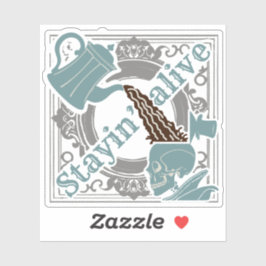 Schenk de koffie in! sticker