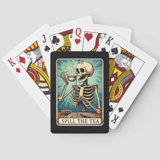 Schenk de thee Tarot Pokerkaarten (Achterkant)