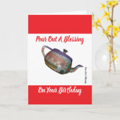 Schenk een verjaardagszegen uit kaart (Gele Bloem)