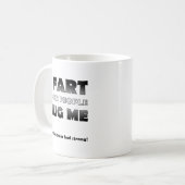 Schenk gas als mensen me knuffelen Grappige mok (Voorkant links)