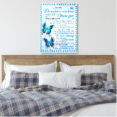 Schenkje voor schoondochter canvas afdruk (Insitu (Slaapkamer))