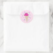 Schep Confetti Ijs Ronde Sticker (Tas)