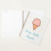 Schep. Glimlach. Herhaal. Ice Cream Sprinkle Plann Planner (Display)