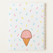Schep. Glimlach. Herhaal. Ice Cream Sprinkle Plann Planner (Achterkant)