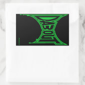 "Schep uit" Stickers, glanzend Rechthoekige Sticker (Tas)