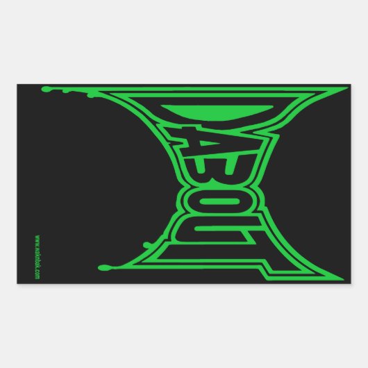 "Schep uit" Stickers, glanzend Rechthoekige Sticker (Voorkant)