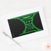 "Schep uit" Stickers, glanzend Rechthoekige Sticker (Envelop)