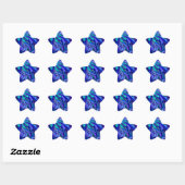 *Schep van Zen Blue Ster Sticker (Vel)