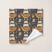 Schepen aan boord! bad handdoek (Wasdoekje)