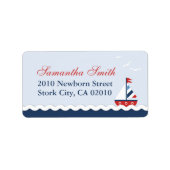 Schepen Ahoy! Adreslabel Etiket (Voorkant)