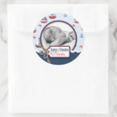 Schepen Ahoy! Doop Foto Sticker (Tas)