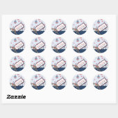 Schepen Ahoy! Doop Sticker_Michael Saverio 2 Ronde Sticker (Vel)