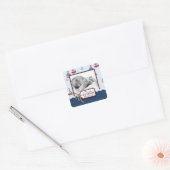 Schepen Ahoy! Foto Vierkante Sticker (Envelop)