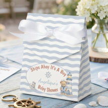Schepen Ahoy Het Is Een Jongen Baby Shower
