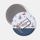Schepen Ahoy! Magneet 2 (Voorkant / Achterkant)