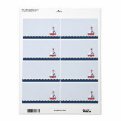 Schepen Ahoy! Naamplaatje Etiket (Full Sheet)