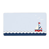 Schepen Ahoy! Naamplaatje Etiket (Voorkant)