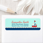 Schepen Ahoy! Retourlabel Aqua Etiket (Insitu)