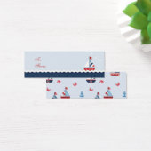 Schepen Ahoy! Skinny Gift Label Mini Visitekaartjes (Bureau)