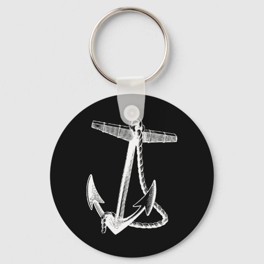 Schepen Anker Zeilen Marine Sleutelhanger (Voorkant)