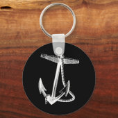 Schepen Anker Zeilen Marine Sleutelhanger (Voorkant)