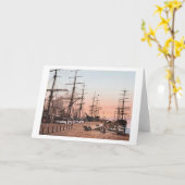 Schepen bij de Werven bij circa 1900 van San Kaart (Gele Bloem)