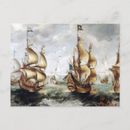 Schepen bij zee 1632 briefkaart