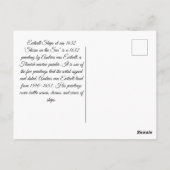 Schepen bij zee 1632 briefkaart (Achterkant)