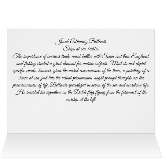 Schepen bij Zee 1660s (Binnen Horizontaal (Boven))