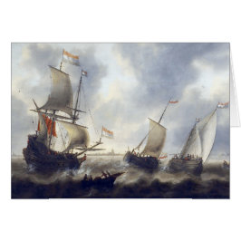 Schepen bij Zee 1660s