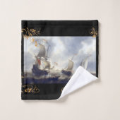 Schepen bij Zee 1660s Bad Handdoek (Wasdoekje)