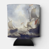 Schepen bij Zee 1660s Blikjeskoeler (Achterkant)