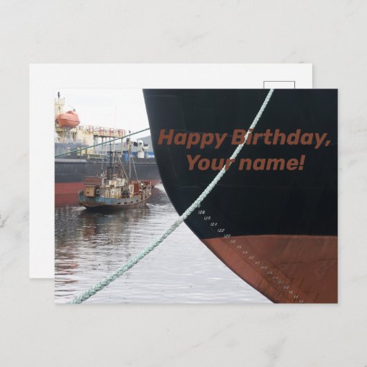 Schepen Briefkaart (Voorkant / Achterkant)