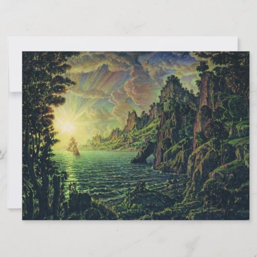 Schepen: De avond van de zon (door Konstantin Boga Kaart (Voorkant)