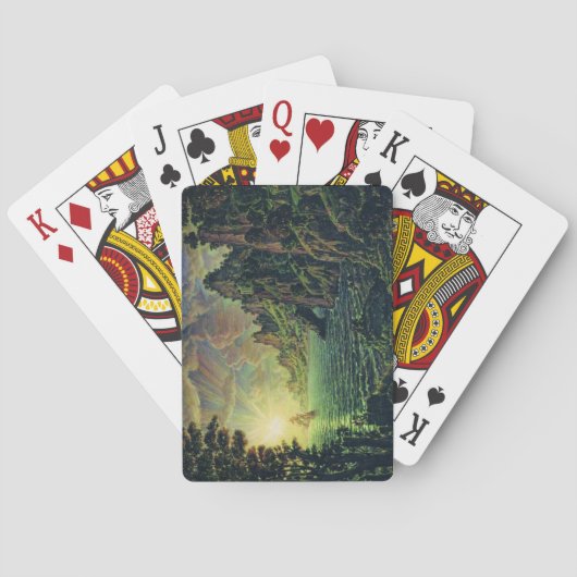 Schepen: De avond van de zon (door Konstantin Boga Pokerkaarten (Achterkant)