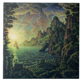 Schepen: De avond van de zon (door Konstantin Boga Tegeltje