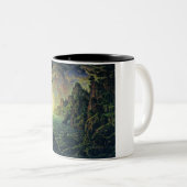 Schepen: De avond van de zon (door Konstantin Boga Tweekleurige Koffiemok (Voorkant rechts)