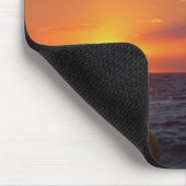 Schepen die onder Herfst Sunset Mousepad varen Muismat (Hoek)